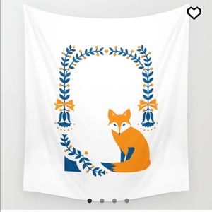 SOCIETY 6• folk fox wall tapestry